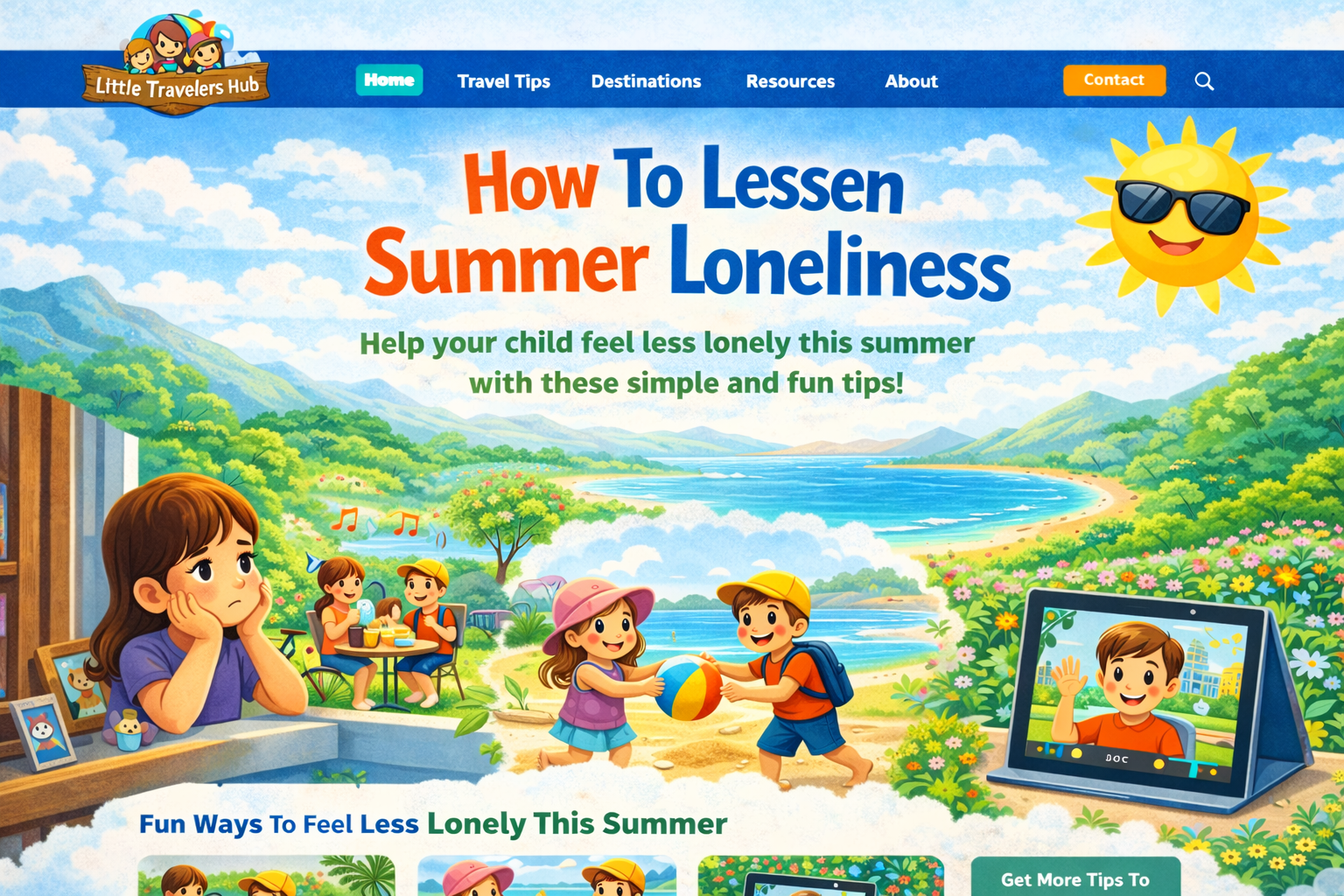 How To Lessen Summer Loneliness 